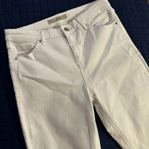 Topshop Jamie Moto jeans white